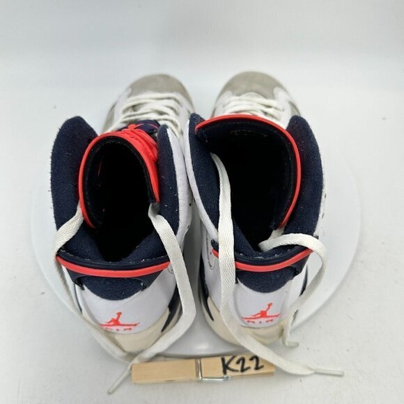 Nike Air Jordan VI 6 Retro Youth Size 6Y 384665-104 Tinker White Infrared Shoes - Picture 12 of 14